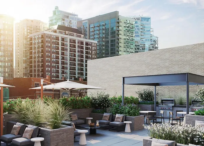 River North 1br W Sky Terrace Yoga Chi-1029 * Chicago
